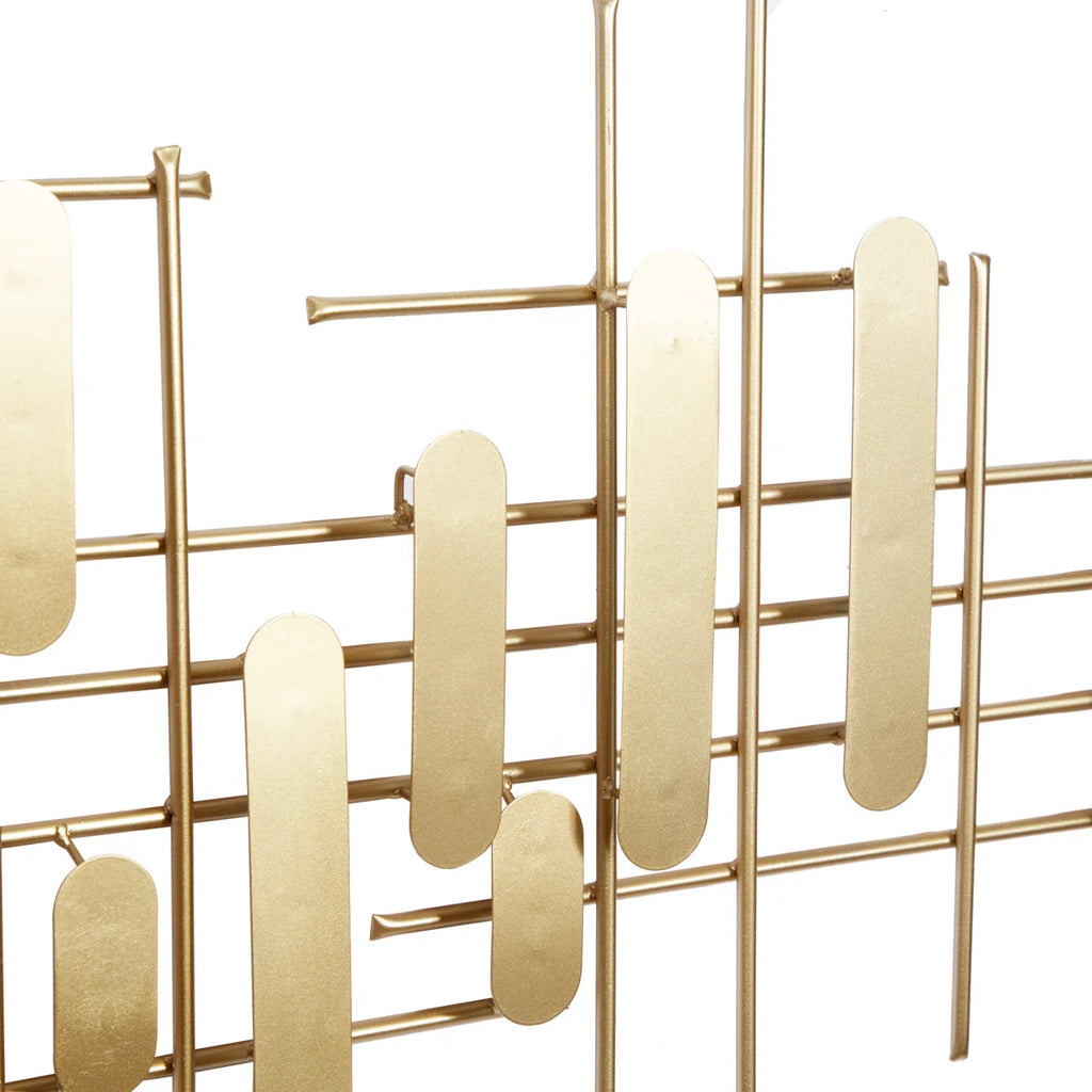 Metal Geometric Layered Geometric Home Wall Decor