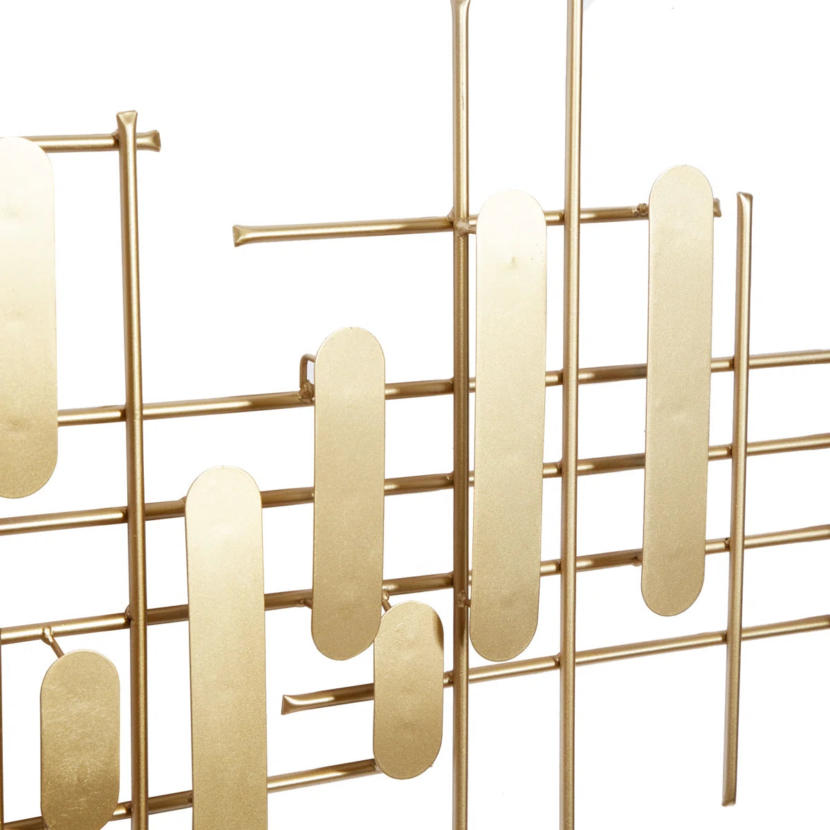 Metal Geometric Layered Geometric Home Wall Decor