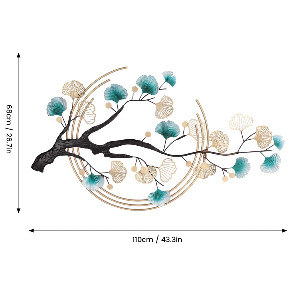 Glam Plants & Flowers Wall Decor on Metal