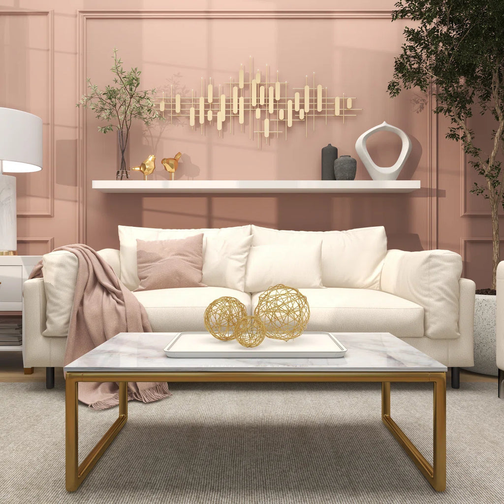 Metal Geometric Layered Geometric Home Wall Decor